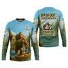 Maxcorners Bigfoot Legendary Adventures Await Bass Fishing Shirt, Funny Fishing Shirt, Presents For Fishermen