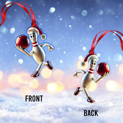Maxcorners Custom Name Bowling Ornament, Bowling Lover Christmas Gift 2D Flat LM2211