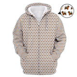 Maxcorners Dachshund Pattern Golf Polos, Crazy Dachshund Golf Shirt For Men, Funny Golf Shirt