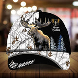 Maxcorners Premium Loralle Moose Hunting Camo Pattern 3D Multicolor Personalized Cap