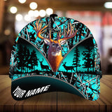 Maxcorners Epic Deer Hunting Zip Camo Pattern 3D Multicolor Personalized Cap