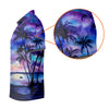 Maxcorners Moonlit Tropical Beach Palm Tree Golf Shirt, Women's Golf Shirt, Hawaiian Golf Shirt, Golf Polo For Women LM1507