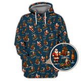 Maxcorners Pattern Golf Shirt, Christmas Golf Shirt, Funny Golf And Beer Shirt, Golf Gift For Men