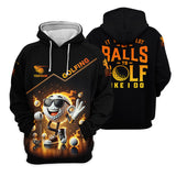 Maxcorners It Takes a Lot of Balls to Golf the Way I Do Custom Men's Golf Polo Shirt, Funny Golf Shirt, Dad Golf Gift