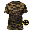 Maxcorners Humanoid Alphabet Pattern Golf Polos, Funny Golf Shirt , Golf Gift For Men's
