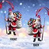 Maxcorners Custom Name Billiard Santa Ornament, Billiard Lover Christmas Gift 2D Flat LM2111