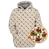 Maxcorners Thanksgiving Golf Shirt, Turkey Golf Shirt For Golfer, Funny Pattern Golf Shirt For Men