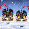 Maxcorners Custom Name Germany Ornament, Christmas Gift for Germany Lover5 2D Flat LM2111