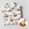 Maxcorners White Funny Adult Novelty Tank Pattern Golf Shirt, Women's Golf Tops, Performance Golf Shirt LM1507