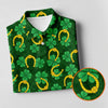 Maxcorners Four Leaf Clovers Golden Horseshoes St Patrick's Day Golf Shirt, Women's Golf Tops, Ladies Golf Polos
