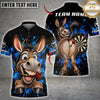 Maxcorners Darts & Funny Donkey Dartboard Graffiti Graphic Multicolor Customized Name, Team Name 3D Shirts