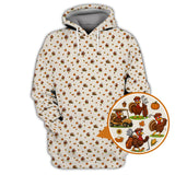 Maxcorners Thanksgiving Golf Shirt, Turkey Golf Shirt For Golfer, Funny Pattern Golf Shirt For Men