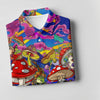 Maxcorners Psychedelic Mushroom Forest Fantasy Golf Polo, Women's Golf Polo, Printed Golf Shirt LM1507