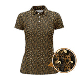 Maxcorners German Shepherd Dog Pattern Golf Shirt, Funny German Shepherd Golf Shirt For Dog Lovers, Golf Gift For Golfers