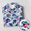 Maxcorners Japanese Shark Wave Sakura Golf Shirt, Women's Golf Tops, Golf Shirts For Women, Women’s Golf Apparel LM1507