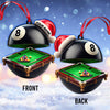 Maxcorners Custom Name Billiard Ornament, Billiard Lover Christmas Gift70 2D Flat LM2111