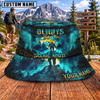 Maxcorners Hiking Always Take The Scenic Route Forest Mountain Adventure Personalized Name 3D Cap