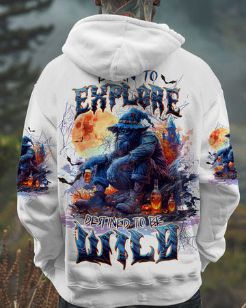Maxcorners Born To Explore Destined To Be Wild Bigfoot Halloween All Over Print LM2101