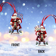 Maxcorners Custom Name Scotland Ornament, Christmas Gift for Scotland Lovers 2D Flat LM2111