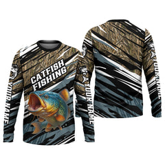 Maxcorners Catfish Fishing, SPF Shirt For Men, Hooded Fishing Shirt, Casual Button Down Shirts, Fishing Jersey