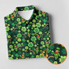 Maxcorners Shamrock St Patrick's Day Dark Green Golf Shirt, Women's Golf Tops, Ladies Golf Polos, Women's Polo Shirt