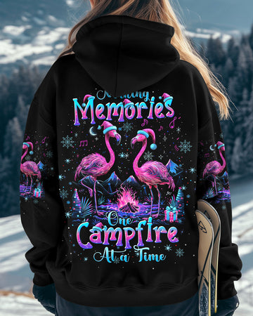 Maxcorners Making Memories One Campfire At A Time Flamingo Christmas All Over Print LM2101