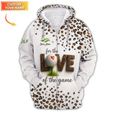 Maxcorners Personalized Name Funny Golf Polos, Leopard Print Golf Shirt,  Golf Gift For Women’s