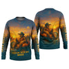 Maxcorners Don't Bobber Me Fishing Shirt, Bigfoot Fishing Shirt, SPF Long Sleeve Shirts, Presents For Fishermen