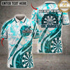 Maxcorners Darts On Target Bullseye Abstract Design Multiple Options Personalized Name, Team Name 3D Shirt