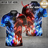Maxcorners Dragon Bowling Shirt Dual Dragon Clash Multiple Options Personalized Name, Team Name 3D Shirt