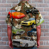 Maxcorners Custom Photo Muscle Car Floral Pattern Hawaiian Shirt