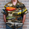 Maxcorners Custom Photo Muscle Car Floral Pattern Hawaiian Shirt