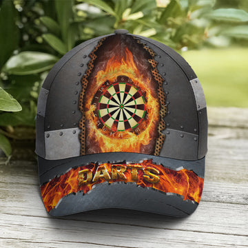 Maxcorners Fire Darts Metallic Style Baseball Cap LM0402