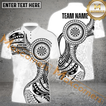 Maxcorners Darts Viking Pattern Mutilcolor Options Personalized Name, Team Name 3D Polo Shirt