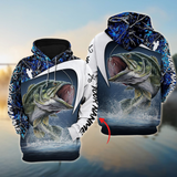 Maxcorners Inshore Slam Fishing Personalized Name 3D Hoodie