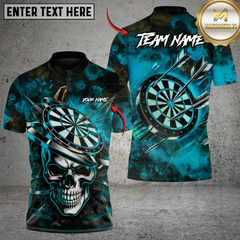 Maxcorners Skull Inferno Darts Multicolor Customized Name, Team Name 3D Shirts