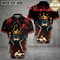 Maxcorners Bowling Old King Multicolor Customized Name, Team Name 3D Shirts
