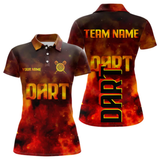 Maxcorners Persionalized Full Flames And Smokes Dart Shirts For Men, Dart Team Jerseys LM054