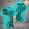 Maxcorners Darts Viking Pattern Mutilcolor Options Personalized Name, Team Name 3D Polo Shirt
