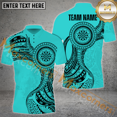 Maxcorners Darts Viking Pattern Mutilcolor Options Personalized Name, Team Name 3D Polo Shirt