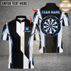 Maxcorners Darts Classic Dartboard Stripe Multicolor Customized Name, Team Name 3D Shirt