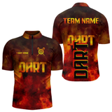 Maxcorners Persionalized Full Flames And Smokes Dart Shirts For Men, Dart Team Jerseys LM054