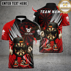 Maxcorners Darts Funny Dartboard Design Multicolor Customized Name, Team Name 3D Shirts