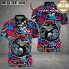 Maxcorners Urban Swing Shark Golf Polo Personalized Name, Team Name 3D Shirt (4 Colors)