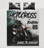 Maxcorners Motocross 24 Personalized Bedding Set