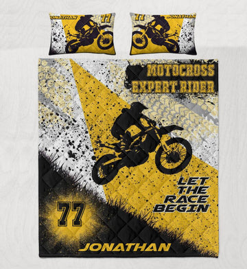 Maxcorners Motocross 21 Personalized Bedding Set