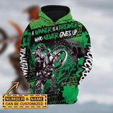 Maxcorners Motocross Winner Is Dreamer ( Green ) Customize Name And Number 3D Shirts