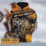 Maxcorners Motocross Winner Is Dreamer ( Yellow ) Customize Name And Number 3D Shirts