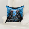 Maxcorners Darts Dual Skull Flame Multicolor Customized Name 3D Pillow