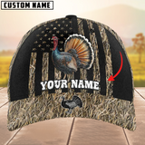 Maxcorners Deer Hunting Camouflage Pattern Personalized Name 3D Cap